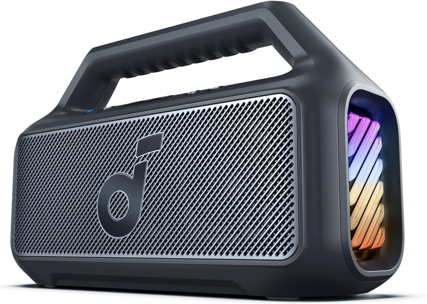 Boom 2 Outdoor Bluetooth Speaker – 80W, BassUp 2.0, 24H Playtime, IPX7 Waterproof, Floatable, RGB Lights, USB-C, Custom EQ, Portable for Camping & Beach